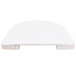 Twyford E100 Round Standard Close Toilet Seat & Cover With Plastic Bottom Fix Hinge White E17810WH