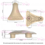 Pressalit Concordia Toilet Seat and Lid Buffer (Single)  - A4051