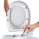 Bemis Click & Clean Classic Soft Close Quick Release Toilet Seat & Cover White 2320CNCTF000