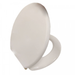 Heritage Bathrooms Soft Close Quick Release Toilet Seat & Cover White Gloss With Brushed Brass Hinges TSWGL104SC