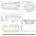 Villeroy & Boch Subway 2.0 Toilet Seat and Cover Buffer Set White 92236800