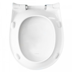 Pressalit Sway Uni Soft Close With Lift Off Top Fixing Toilet Seat & Cover White 970000-BL6999