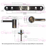 Twyford Toilet Seat Hinge Set H002