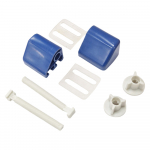 Celmac Bottom Fixing Universal Plastic Hinge Set Sorrento Blue FDP11SB