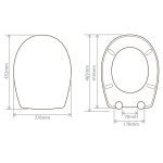 Tavistock Loft Alpine Soft Close Quick Release Toilet Seat & Cover White O803SC-SF