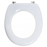 Pressalit 2000 Standard Close Bottom Fixing Toilet Seat Without Cover White 49000-UN3999