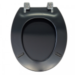 Choice Universal PRO Standard Close Toilet Seat & Cover With Metal Hinge Black CH.4100CP-BLACK