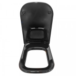 Galassia Meg11 Soft Close Toilet Seat & Cover Gloss Black GAL-5455-NE
