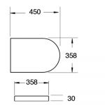 Imex Ceramics Duro Soft Close Wrapover Quick Release Duraplus Toilet Seat & Cover SSW1088SCQR