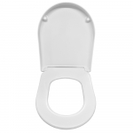FixRite D-Line Short Fit Soft Close Toilet Seat & Cover White FR125200
