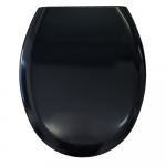 Choice Universal PRO Standard Close Toilet Seat & Cover With Metal Hinge Black CH.4100CP-BLACK