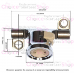 Roca Giralda Toilet Seat Hinges AI0002100R