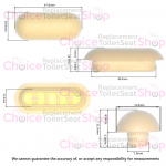 Villeroy & Boch Subway 2.0 Toilet Seat and Cover Buffer Set White 92242201