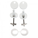Lecico Duke Soft Close Quick Release Skinny Toilet Seat & Cover White STWHDS1SC
