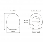 Croydex Antique Pine Effect Standard Close Solid Wood Toilet Seat & Cover With Brass Hinges WL515002