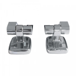 Bemis Canyon CP 1/4-20 New Replacement Toilet Seat Hinge Set - HG3345997-Chrome