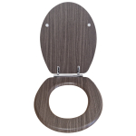 EuroShowers MDF Standard Close Toilet Seat & Cover Dark Beech 82801