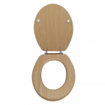 EuroShowers MDF Standard Close Toilet Seat & Cover Antique Pine 82987