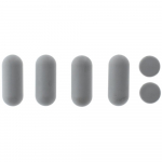Villeroy & Boch Avento Toilet Seat and Cover Buffer Set Grey 92236900