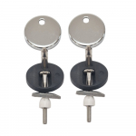 Heritage Bathrooms Soft Close Quick Release Toilet Seat & Cover White Gloss With Chrome Hinges TSWGL101SC