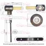 Ideal Standard Tonic Old Style Toilet Seat Hinge Set CH.506412