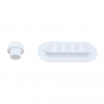 Choice Middle D2 Toilet Seat & Cover Buffer Set White CH.506366