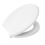 Celmac Flamenco Standard Close Toilet Seat & Cover With Bottom Fix Stainless Steel Hinge White 20120362