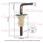 Twyford Toilet Seat Hinge Set H003