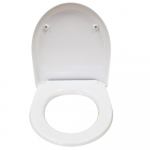 Geberit Selnova Round Compact Soft Close Quick Release Toilet Seat and Cover White 501.931.00.1