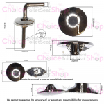 Ideal Standard Tempo/Kheops Toilet Seat Hinge Set T2592BJ