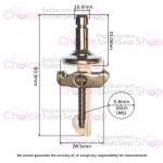 Geberit iCon Toilet Seat Hinge Fixing Set 244.625.00.1
