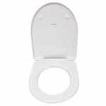 Geberit Selnova Round Top Fix Metal Hinge Soft Close Toilet Seat and Cover White 500.333.01.1
