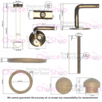 Villeroy & Boch Amadea Toilet Seat Hinge Set 88100161