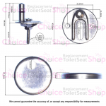 Ideal Standard New Style Concept & New Oracle Soft Close Toilet Seat Hinge Set EV287AA