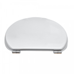Pressalit Projecta Plus Standard Close Bottom Fixing Toilet Seat & Cover White 54011-BZ1999