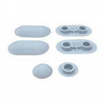 Villeroy & Boch Legato Slim Toilet Seat and Cover Buffer Set Grey 92198600
