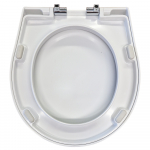 Bauhaus Modest Soft Close Toilet Seat & Cover Thermoset White MO6105W
