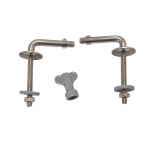 Celmac Cresent Standard Close Open Front Toilet Seat & Cover With Stainless Steel Bottom Fix Hinge Inas Blue SCX12IB