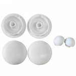 Keramag Renova Nr.1 Comprimo Toilet Seat and Cover Buffer Set White 598125000