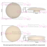 Grohe Bau Ceramic Toilet Seat and Cover Buffer Set White 49613000
