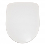 Twyford E100 Round Standard Close Toilet Seat & Cover With Plastic Bottom Fix Hinge White E17810WH