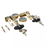 Choice Bespoke Soft Close Quick Release Toilet Seat & Cover Hinge Set Brushed Brass CHSCBESHINGE-B
