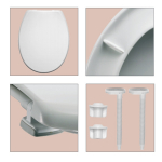 Carrara & Matta Atlantic Spa Standard Close Toilet Seat & Cover White 108052000