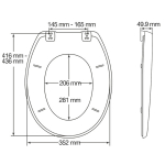Carrara & Matta Atlantic Spa STA-TITE Chicago Red Toilet Seat & Cover 108054153
