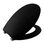 Carrara & Matta Atlantic Spa STA-TITE Black Toilet Seat & Cover 108054047