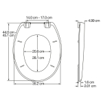 Carrara & Matta Atlantic Spa Standard Close Toilet Seat & Cover White 108052000