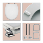 Carrara & Matta Danube White Toilet Seat & Cover 340180000