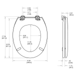 Carrara & Matta Danube White Toilet Seat & Cover 340180000