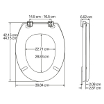 Carrara & Matta Danube Standard Close STA-TITE Toilet Seat & Cover White 340600000