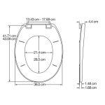 Carrara & Matta Jersey Black Toilet Seat & Cover 108051047